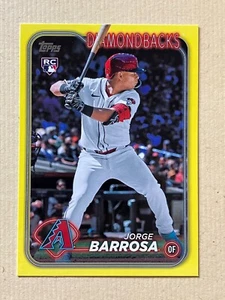 2024 Topps Update Yellow Parallel Jorge Barrosa Arizona Diamondbacks - Picture 1 of 1
