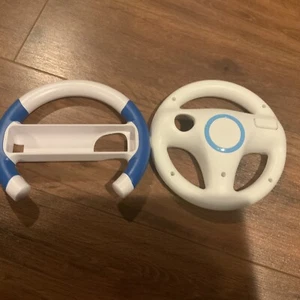 Lot of 2 Nintendo Wii Steering/Racing Wheel Official Nintendo for Mario Kart - Picture 1 of 4