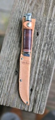 Cuchillos KA-BAR Nº 1226 "Little Finn" 3-5/8” hoja fija con funda Japón Foto 1 de 3