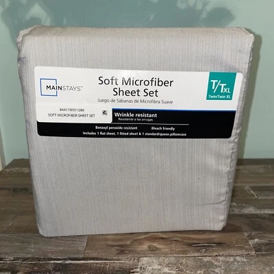 🔥Nuevo Juego de Sábanas de Microfibra Ultra Suave de Alta Calidad~3 Piezas~Twin XL 🔥 Foto 1 de 4
