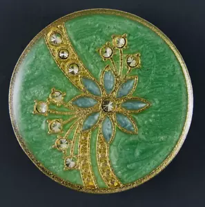 GREE-GOLD COLLECTOR ENAMEL CLOTHING BUTTONS - Picture 1 of 3
