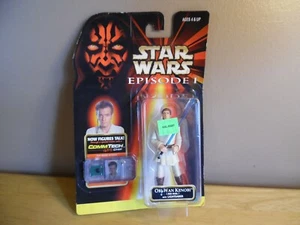 Hasbro Star Wars Episodio 1 Obi-Wan Kenobi Jedi Duel Comm Tech 1998 Collezione 1 - Foto 1 di 9