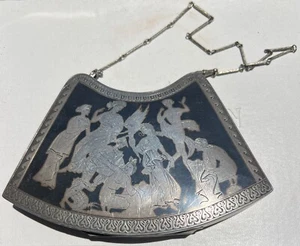 Rare and Fine Imperial Russian Silver and Niello Purse w Mythological Figures - Picture 1 of 9