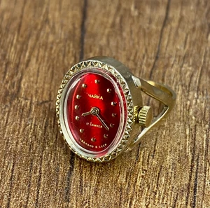 Chaika Damen Damen Ring Uhr Mechanisch 17j Vintageе Sowjetzeit UdSSR - Bild 1 von 15