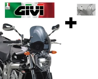 Cupolino COMPLETO fume' YAMAHA FZ6/FZ6 600 Fazer 2004 2005 2006 GIVI  Foto 1 de 4