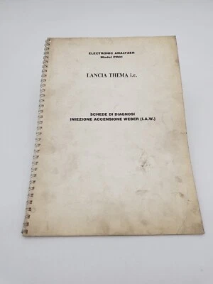 Manuale officina Lancia Thema IE schede diagnosi iniezione accensione Weber PR01 - Immagine 1 di 4