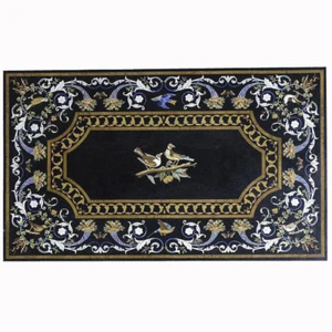 Decorative Marble Inlay Tabletop - 60" x 36" Enhance Any Room - Picture 1 of 13