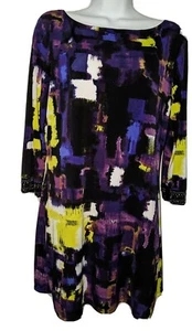 STYLE & CO. Woman's Long Sleeve Polyester & Spandex Embellished Blouse - Size M - Picture 1 of 6