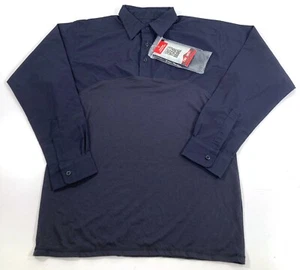 NEW MENS LARGE TRU-SPEC T.R.U. DEFENDER LONG SLEEVE SHIRT 2519 NAVY LARGE REG - Picture 1 of 2