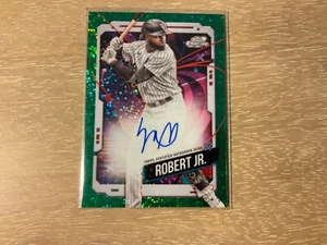 2024 Topps Cosmic Chrome Baseball Luis Robert Jr. Green Space Dust Auto 53/75 SP - Picture 1 of 2