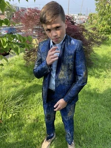 SwotGbody Boys Suit 4 Piece Slim Fit Suits for Kids Formal Tuxedo Size 10 - Picture 1 of 9