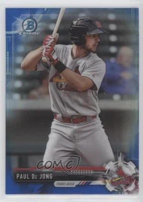 2017 Bowman Chrome Prospects Blue Refractor /150 Paul DeJong De Jong Rookie RC - Image 1 of 2
