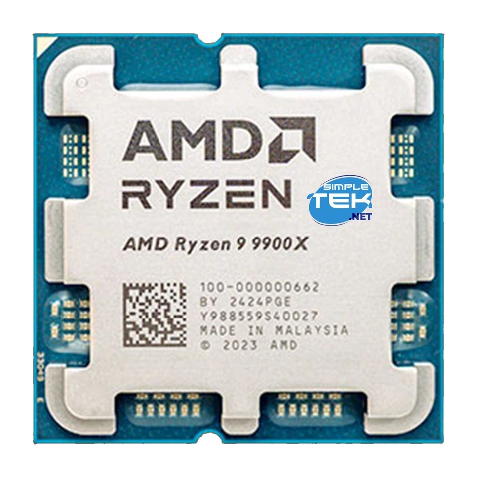 AMD Ryzen 9 9900X AM5 Tray AMD R9 5 6 GHz 76 MB AMD Socket 100-000000662