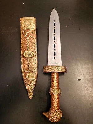 Cuchillo de fantasía Fury hoja fija daga 60051 punta de lanza hoja de 6" Foto 1 de 4