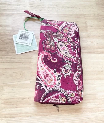 Vera Bradley Piccadilly Ciruela Paisley Organizador de Viaje Nuevo Con Etiquetas  Foto 1 de 4