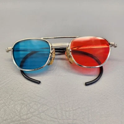 Gafas 3D Anaglyph 3D de colección con borde de alambre lentes rojas y azules reversibles Foto 1 de 4