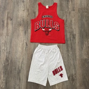 Vtg Kids Clothes Michael Jordan Chicago Bulls 90s NBA Shirts Shorts Jersey LOT - Picture 1 of 22