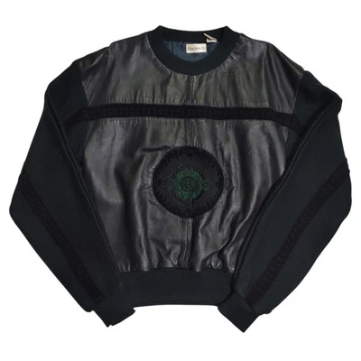 Suéter Vintage Estilo Bachrach Coogi Para Hombre Talla M Cuero Tejido Verde Suelto  Foto 1 de 4