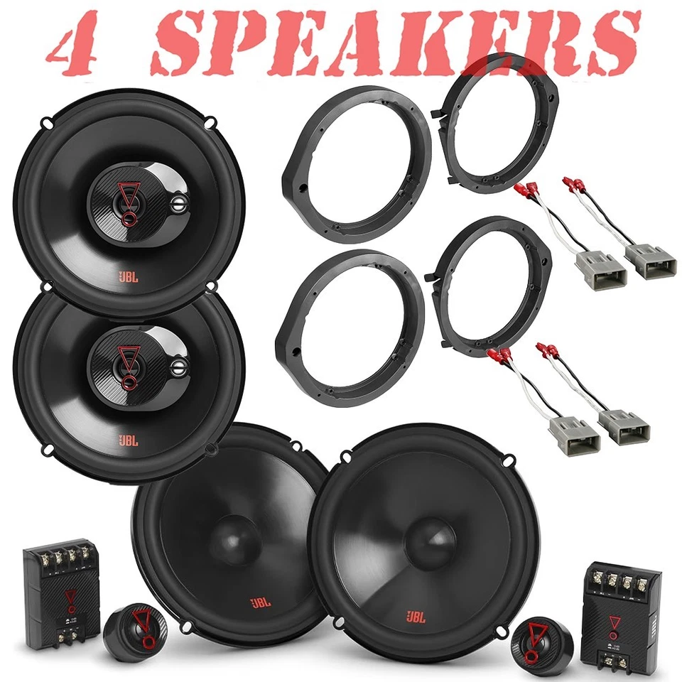 JBL Stage3 6.5" Component/Coaxial Front/Rear Speakers for 2008-2022 Honda Accord - Image 1 of 4