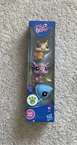 LITTLEST PET SHOP TUBE TRIO #1912 whale, #1913 kangaroo, #1914 bug BNIB - Picture 1 of 2