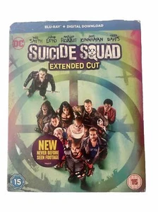 Suicide Squad Extended Cut Blu-ray DVD 2016 with Cover Sleeve - Picture 1 of 1