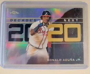 2020 TOPPS CHROME UPDATE RONALD ACUNA JR DECADE'S NEXT 2020 INSERT DNC-5 Braves - Picture 1 of 2