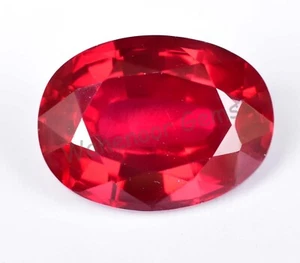 25.00 Ct Natural Blood Red Ruby Oval Certified Mozambique Stunning Gemstone - Picture 1 of 6