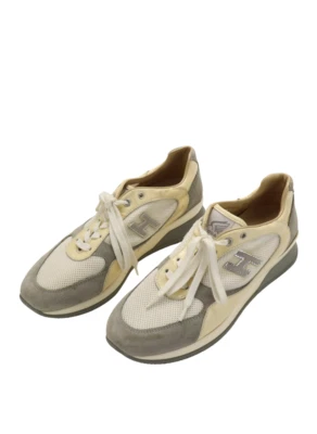 Женские кожаные кроссовки HOGAN ЕС 38,5 миндаль носок шнурует вверх низкий верх - Изображение 1 из 4