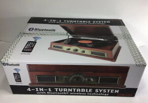 Craig 4-In-1 Turntable System with Bluetooth Technology CD695 Factory Sealed