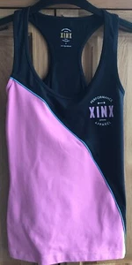 XINX Racerback Vest Top, Black/Pink, UK 6, New - Picture 1 of 2