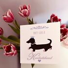 Personalised Birthday Card Sausage Dog Card Dachshund Card Daughter Sister 💕