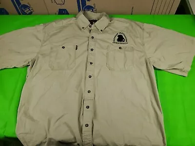 Dri Duck Khaki men's button up long sleeve Gateway Retrievers Hunting Club 3xl - Image 1 of 4