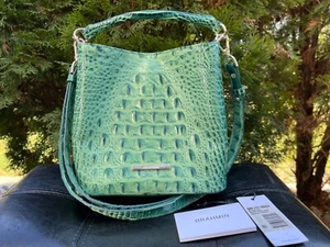 BRAHMIN MINI AMELIA MYRTLE MELBOURNE LEATHER BUCKET CROSSBODY BAG Shoulder Bag - Picture 1 of 11