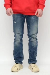 PRPS Men's Indigo Blue Distressed Denim Jeans Size 32 Made in Portugal - Picture 1 of 18