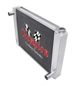 Kool Champion 18" Wide 3 Row Universal Series Radiator Chevy Configuration - Foto 1 di 7