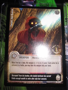 STAR WARS CCG JEDI KNIGHTS CARD MINT/N-MINT 1ST DAY 105C TIATHA'S ION BLASTER - Picture 1 of 2