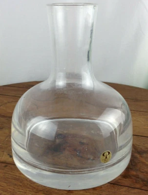 Jarrón de cristal Peill moderno vintage de mediados de siglo 7" T #WH-7 Foto 1 de 3