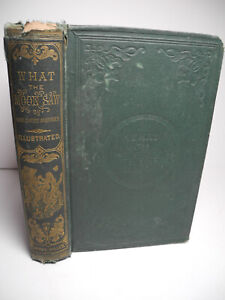 Hans Christian Andersen Fairy Tales Antique c1875 Book What The Moon Saw Illustr