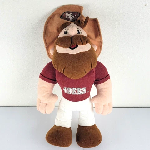 49ers Football Plush Mascot Large 13" San Francisco NFL Doll Stuffed Animal Cover