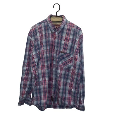 Vintage Marlboro Classics cotton check button shirt mens size L Large - Image 1 of 4