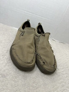 Cushe The Dude Men’s Size 13 Khaki Canvas Casual Slip On Comfort Loafers Shoes. - Picture 1 of 13
