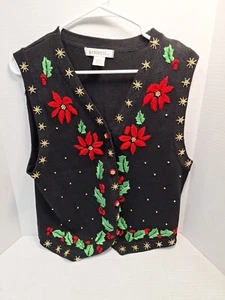 Chaleco Suéter Arriviste, Mujer L, Navidad, Sin Mangas, Mezcla Ramie Multicolor - Imagen 1 de 6