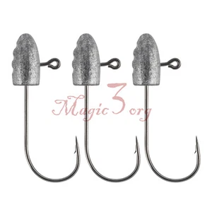 20pcs Fishing Jig Heads Lot 1/16oz 1/10oz Lead Fishing Bend Hooks Crappie Bass - Picture 1 of 7