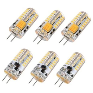6pcs LED Bulb Bi-Pin Base Lights 3W AC/DC 12V Warm White G4 Bulb for 3000K - Picture 1 of 8