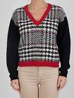 Kiton Multicolor Virgin Wool Cashmere Silk Sweater V-Neck DK594 Women