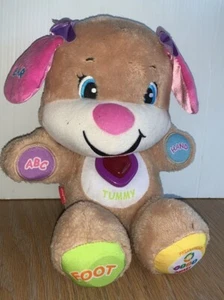 Fisher Price Laugh and Learn "Sis" Smart Stages Interactive Puppy Dog Plush Toy - Picture 1 of 11