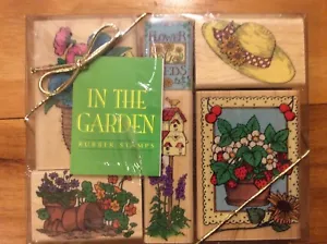 HERO ARTS 1994 “IN THE GARDEN” Collection of 6 Individual Rubber Stamps RARE! - Picture 1 of 4