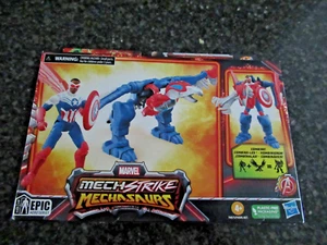 Marvel Mechstrike Mechasaurs Captain America & Redwing Epic Hasbro - Picture 1 of 1