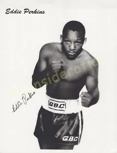 BOXING Vintage Photo PRINT Fighter Eddie Perkins N9V - Bild 1 von 1