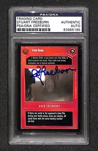 Stuart Freeborn 1995 Decipher CCG STAR WARS Signed Autographed Rookie Card PSA - Picture 1 of 2